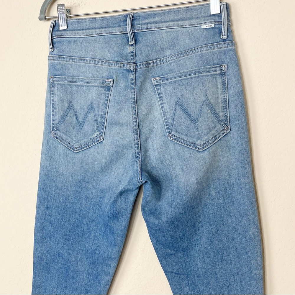 MOTHER The Stunner Ankle Fray Button Fly in Hit the Jackpot Wash - Picture 11 of 16
